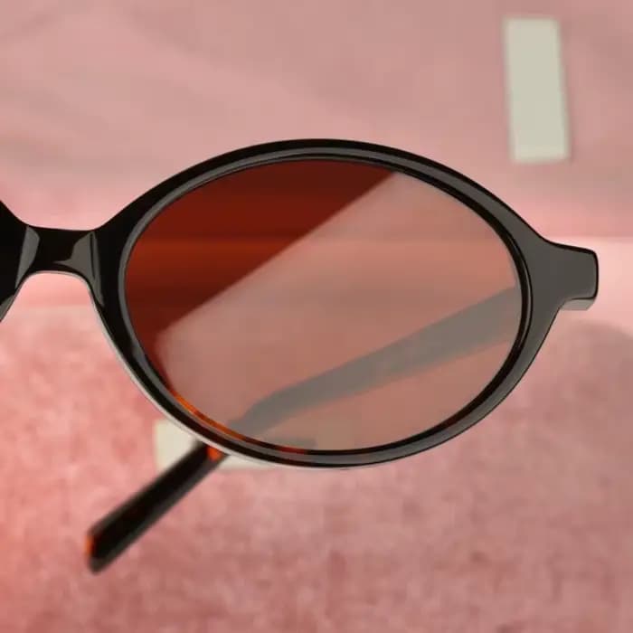 Lunettes de soleil ovales en acétate pour femmes
