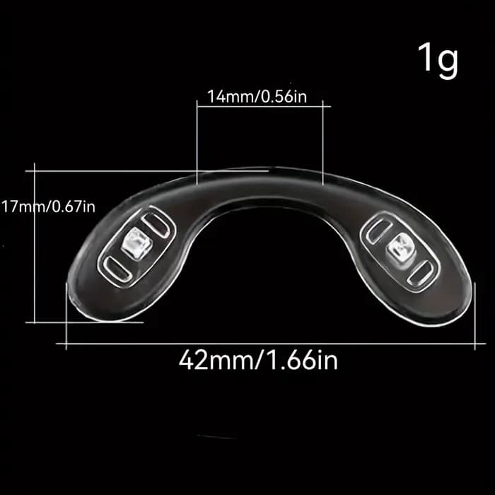Coussinets de nez en silicone ultra-doux pour lunettes