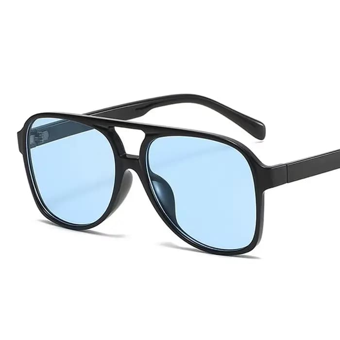 Lunettes de soleil vintage à double pont pour femme