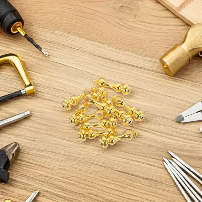 10 pièces de piliers de rail élégants en métal pour armoires vitrées, connecteurs de galerie pour accents de meubles, projets DIY et décoration intérieure moderne
