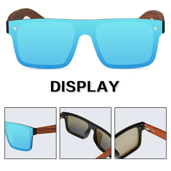 Lunettes de soleil Oi Wood pour hommes et femmes