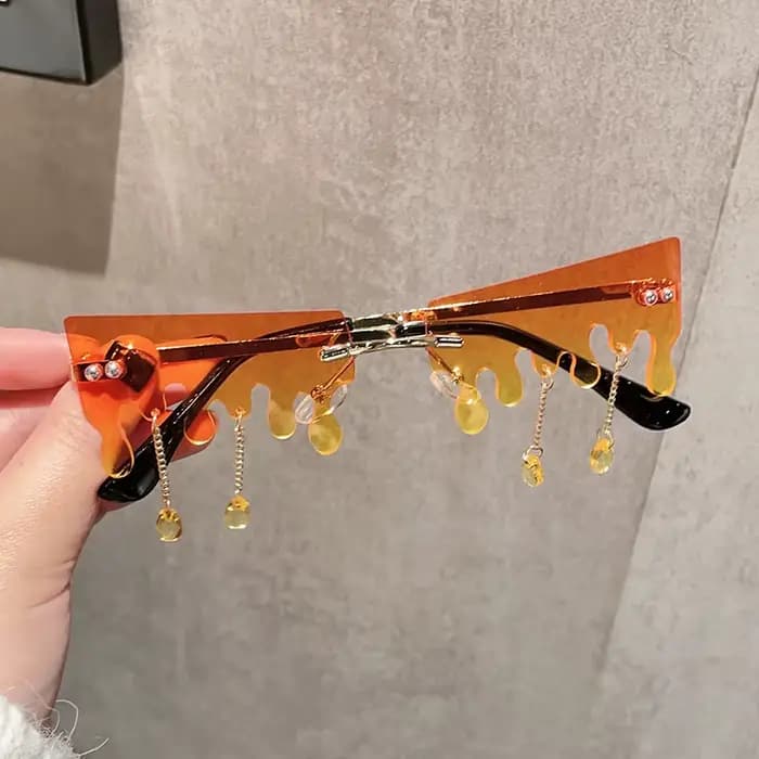 Lunettes de soleil en forme de neige fondante pour femmes