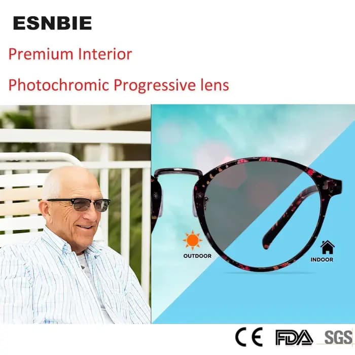 Lentille photochromique Premium pour hommes et femmes