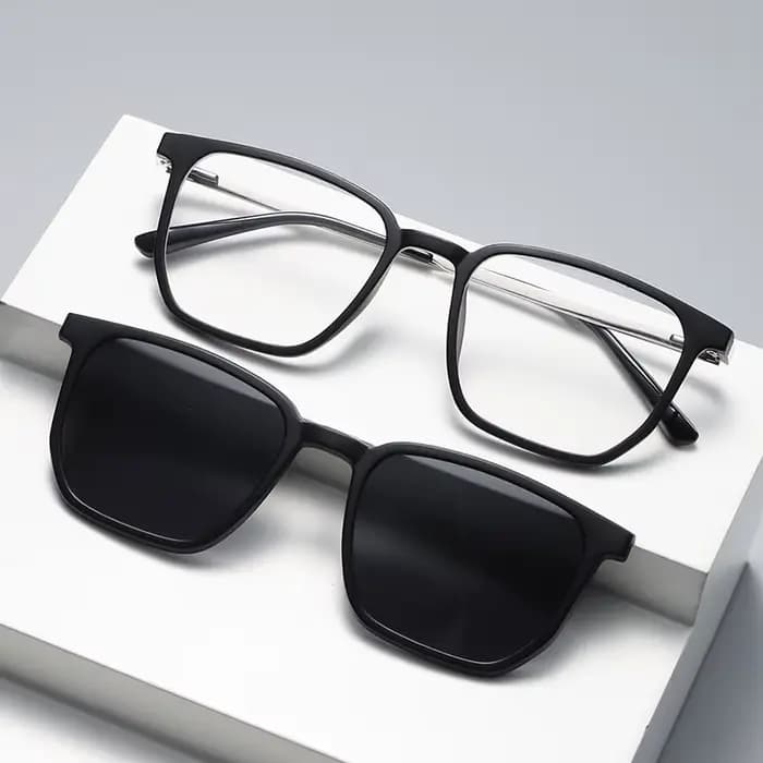 Lunettes de myopie optiques à clip magnétique pour hommes et femmes