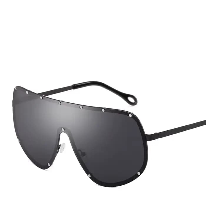 Lunettes de soleil de luxe surdimensionnées tendance pour femmes et hommes