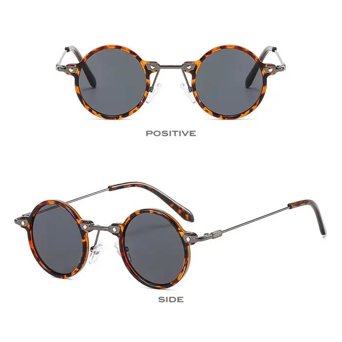 Petites lunettes de soleil rondes pour hommes et femmes