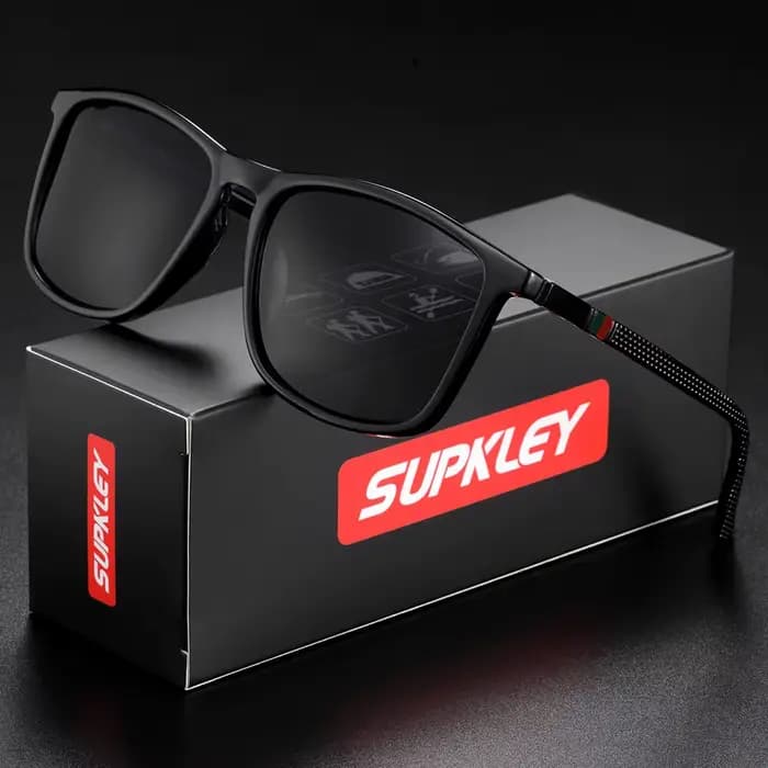 SUPKLEY Sport Lunettes De Soleil pour Hommes Polarisées Confortable Porter Carré