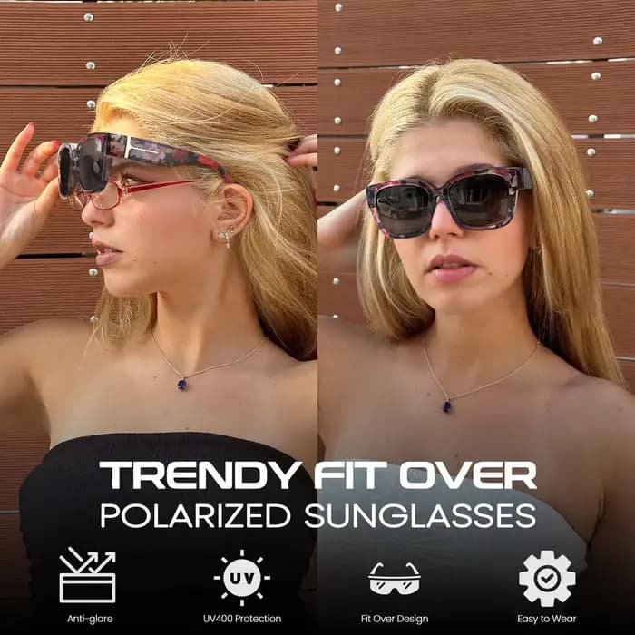 Lunettes de soleil surdimensionnées pour femmes et hommes