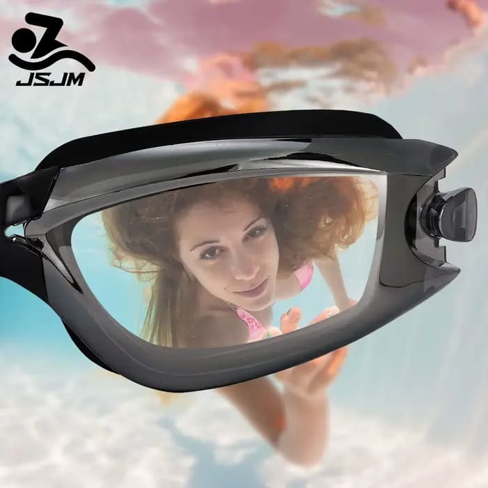 JSJM nouveau professionnel adulte Anti-buée Protection UV lentille hommes femmes lunettes de natation étanche réglable