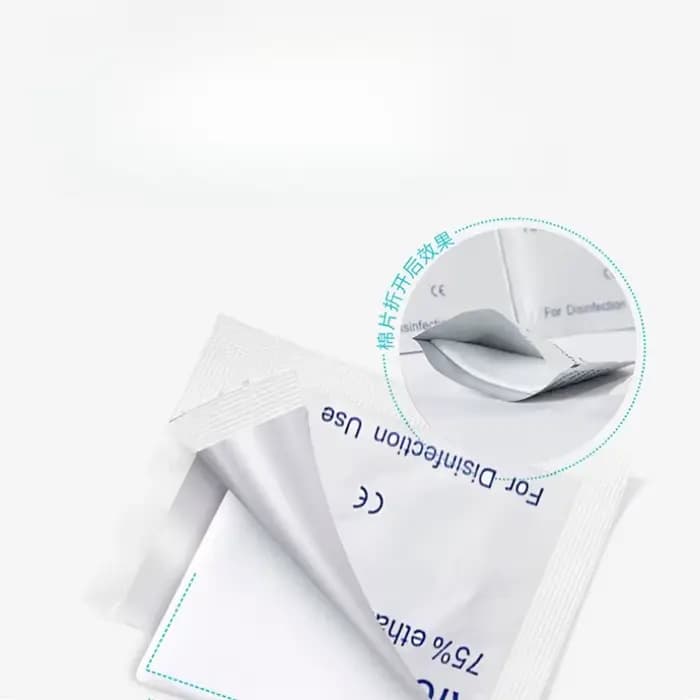Lingettes désinfectantes en coton à 75 % d'alcool, jetables, pour le nettoyage des écrans de téléphone portable, des lunettes et des trous d'écouteurs