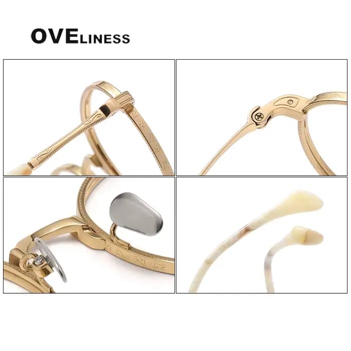 Monture de lunettes en titane pur pour hommes et femmes