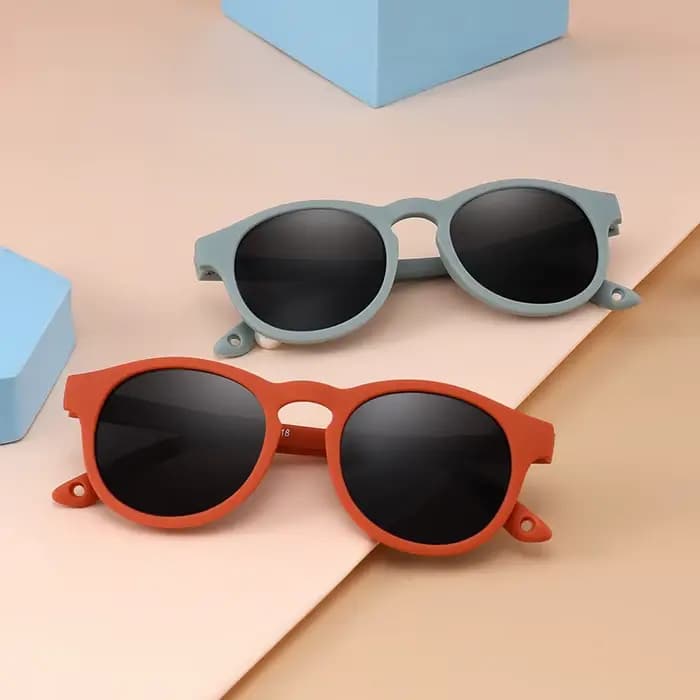 0-3 ans nouveau-né mode bébé premières lunettes de soleil avec sangle ronde Flexible UV400 polarisé infantile Silicone