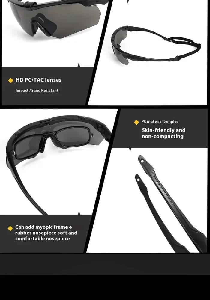 Lunettes tactiques militaires d'extérieur