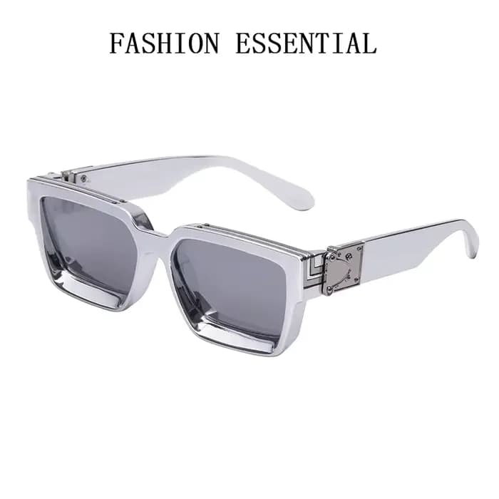 Carré surdimensionné millionnaire mode lunettes De soleil De luxe pour hommes Vintage