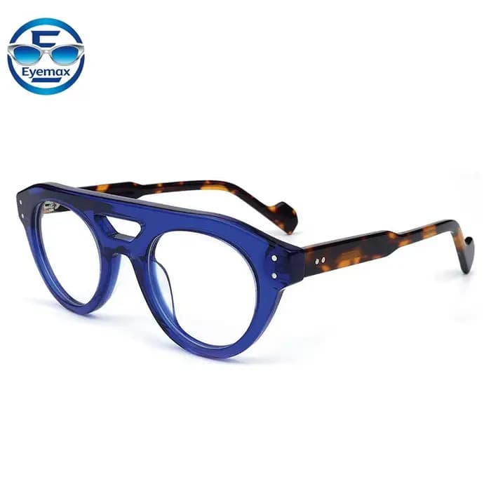 Monture de lunettes Eyemax rétro ronde pour hommes et femmes