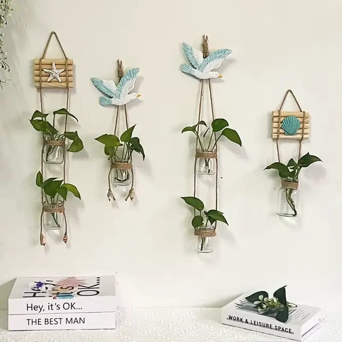 Station de propagation de Terrarium de plantes murales, jardinière en verre pour décor hydroponique d'intérieur, cadeaux de jardinage pour les amateurs de plantes