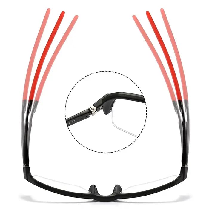 YIMARUILI hommes et femmes lunettes de sport cadre en aluminium TR90 demi-monture