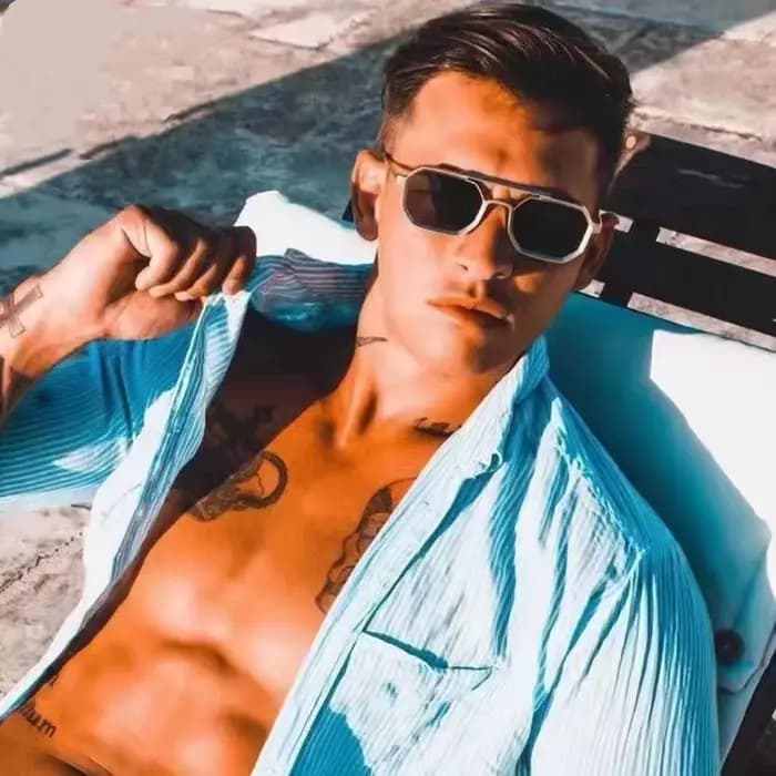 Lunettes de soleil à montures métalliques pour hommes et femmes