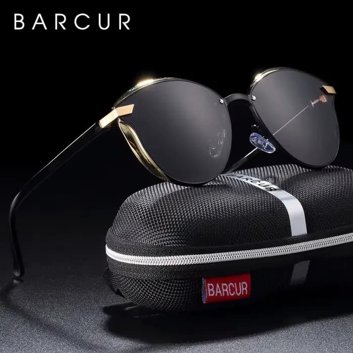 BARCUR lunettes De Soleil polarisées femmes luxe rond verre De Soleil pour femmes dames Femme ombre Lunette De Soleil Femme