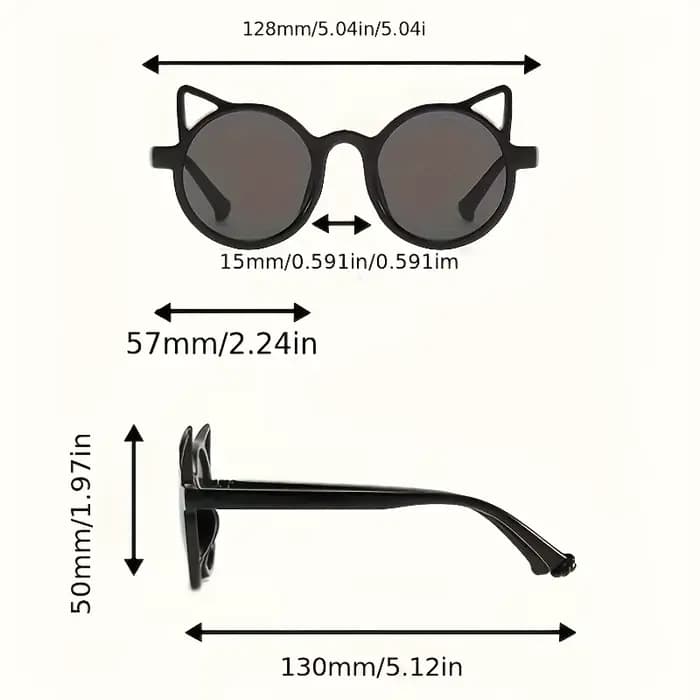 6 paires de lunettes unisexes rondes en forme de cœur