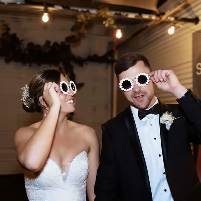 Lunettes de soleil mignonnes à fleurs de marguerite pour femmes et filles