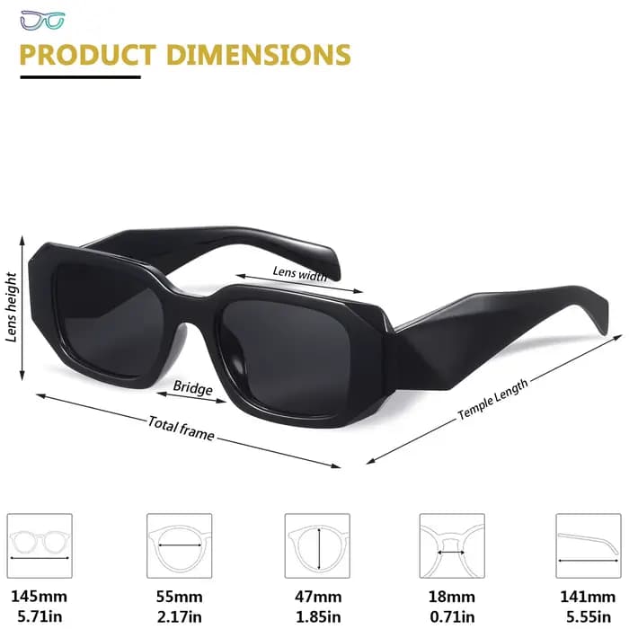 CRIXLAIS lunettes de soleil pour femmes marque de luxe Rectangle