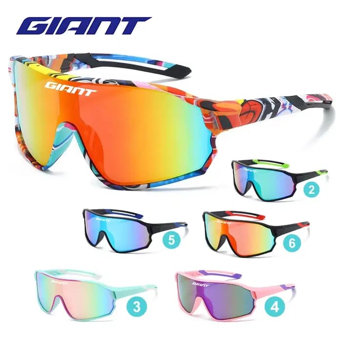 Lunettes de cyclisme giantes UV400 Anti-buée REVO lentilles HD clarté vtt/vélo de route