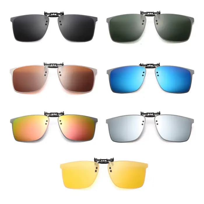Lunettes de soleil polarisées avec clip pour myopie