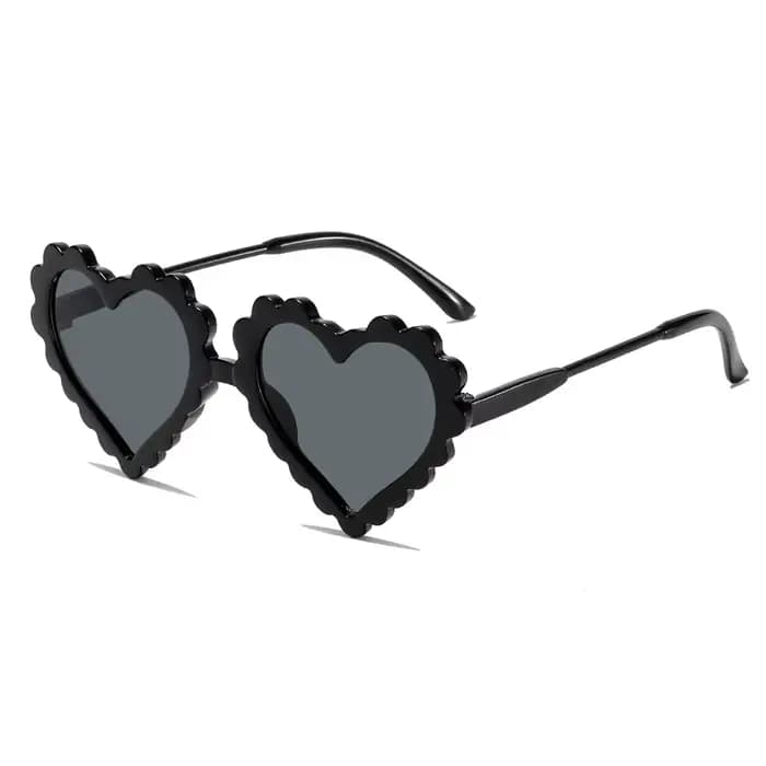 Lunettes de soleil mignonnes en forme de cœur pour bébés