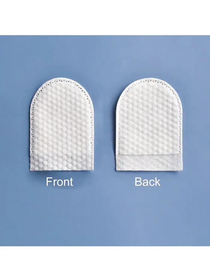 30 pièces/50 pièces/100 pièces tampons démaquillants jetables de Type lit de doigt tissu Non tissé en forme de U Double face Type de poche démaquillant doux non pelucheux avec un bon effet