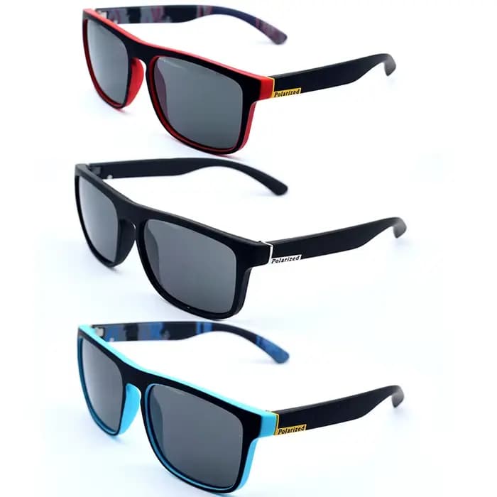 Lunettes de soleil polarisées carrées Vintage pour hommes et femmes