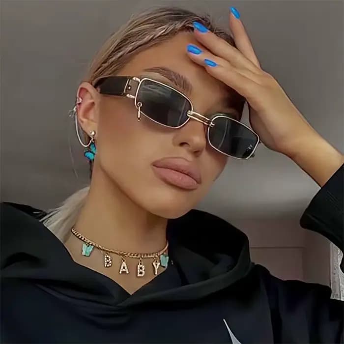 Lunettes de soleil carrées Sexy pour femmes et hommes
