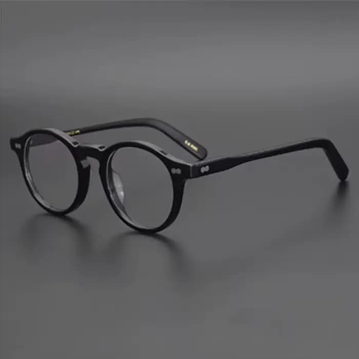 Aimee-Monture de lunettes rondes en acétate faites à la main pour hommes et femmes