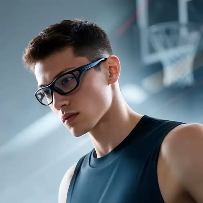 Obaolay 2025 dernières lunettes de sport à double usage cadre PC antidéflagrant professionnel polarisé pour le basket-ball