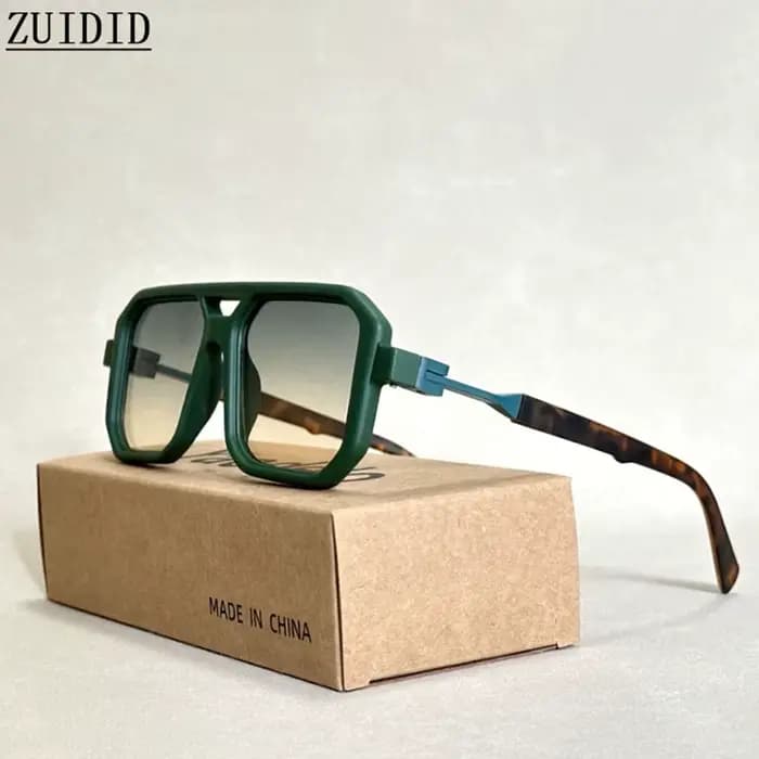 2024 lunettes De soleil carrées pour hommes Vintage mode