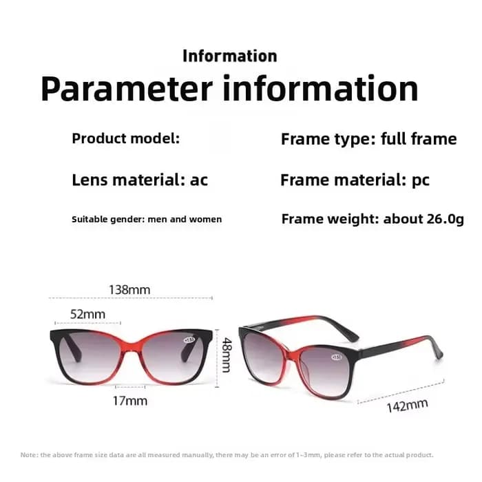 Lunettes de presbytie à monture de couleur dégradée pour femmes