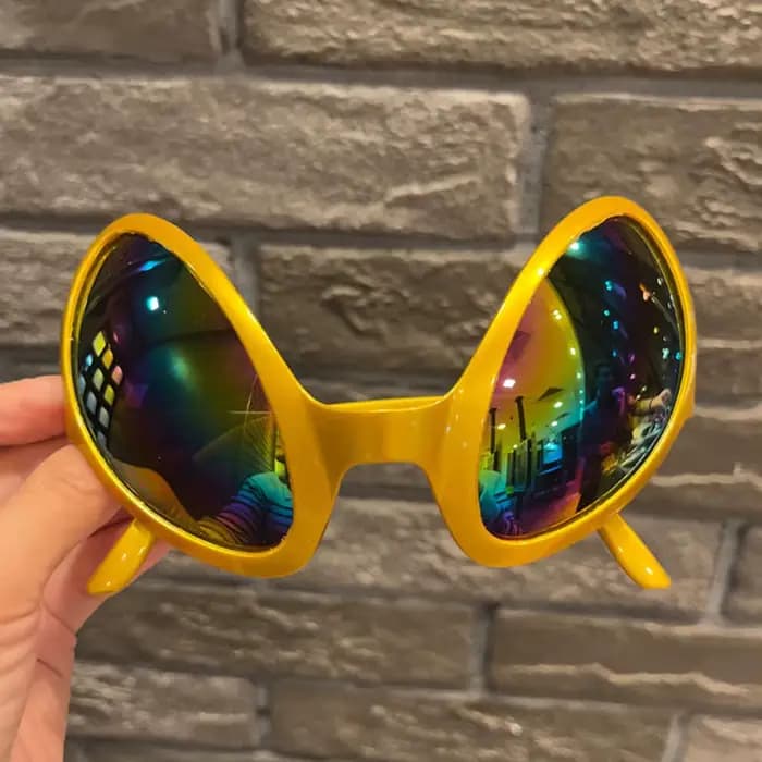 1Pc mode vacances danse lunettes de soleil hommes femmes multicolore cadre exagéré drôle