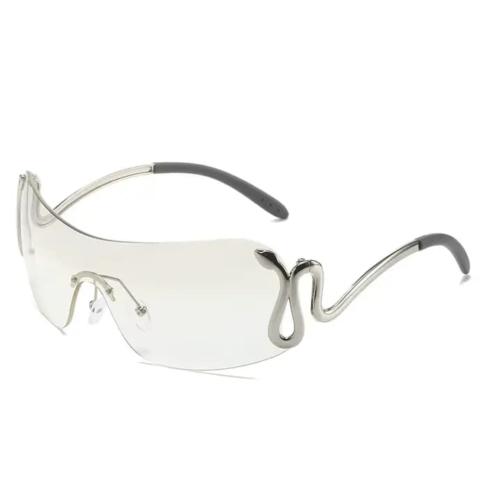 Lunettes de soleil sans monture Y2K pour femme et homme
