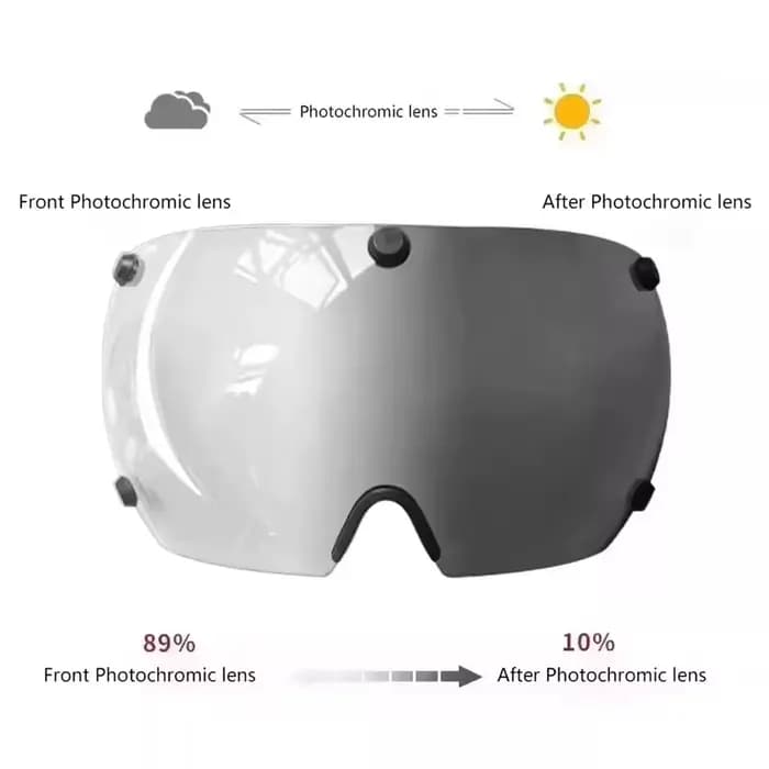 TT casque de vélo de route lunettes de cyclisme lentille photochromique casques