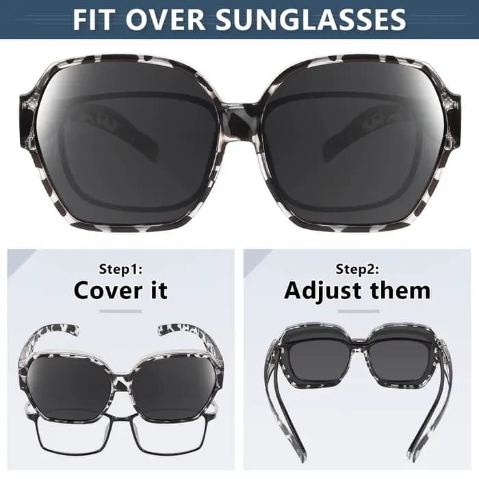 Lunettes de soleil surdimensionnées T01 pour femmes et hommes