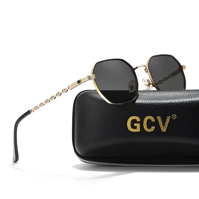 Lunettes de soleil classiques rétro pour femmes de marque GCV