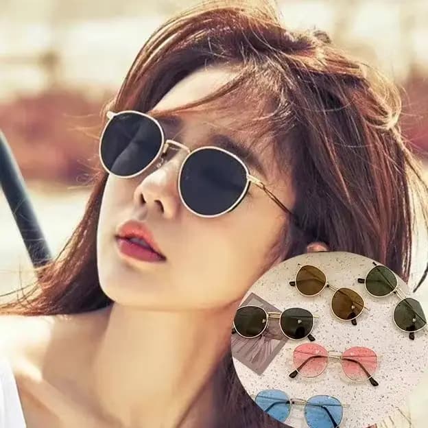 Lunettes de soleil rondes rétro pour hommes et femmes