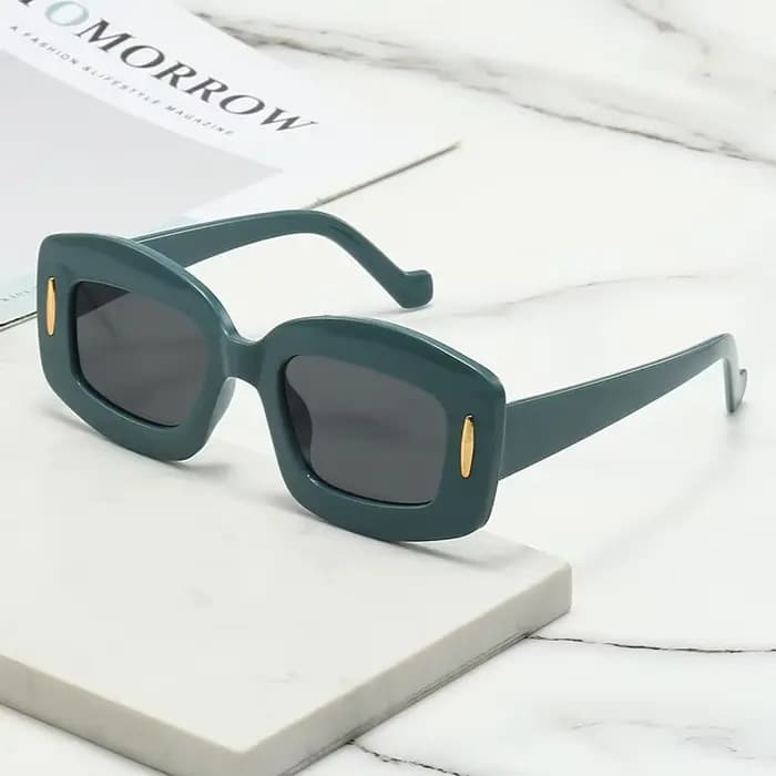 Lunettes de soleil ovales vintage à grande monture pour hommes et femmes