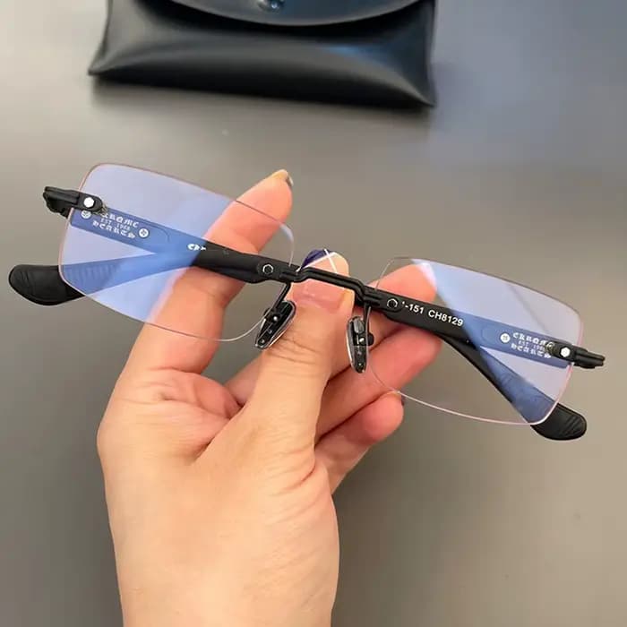 (YOUR) Lunettes de soleil rétro sans monture à la mode