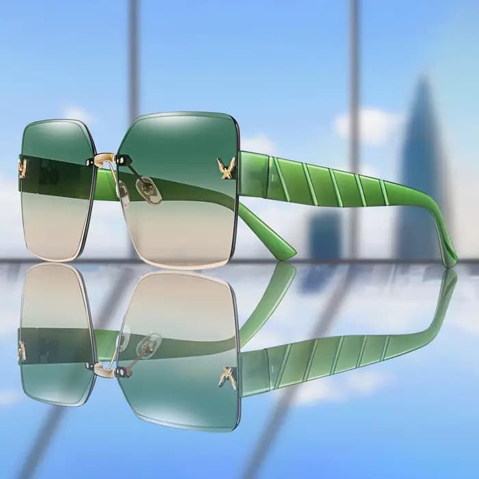 Lunettes de soleil de pêche tendance sans monture pour hommes et femmes