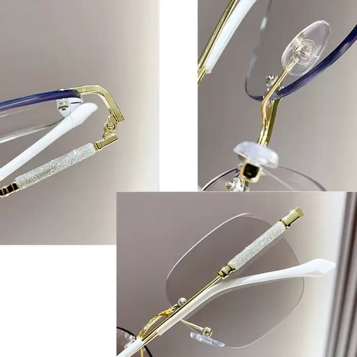 Lunettes de myopie photochromiques sans bords pour femmes