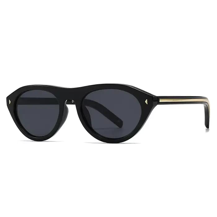 Lunettes de soleil triangulaires rétro modernes de grand nom européen et américain pour femmes