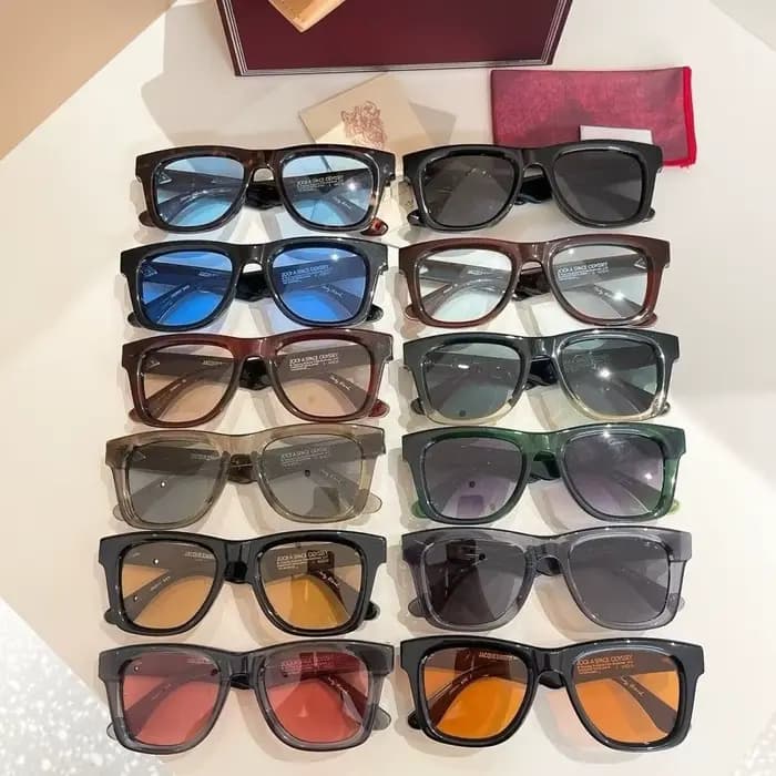 SPACE ODYSSEY HEYWOOD Lunettes de soleil ovales en acétate vintage de haute qualité