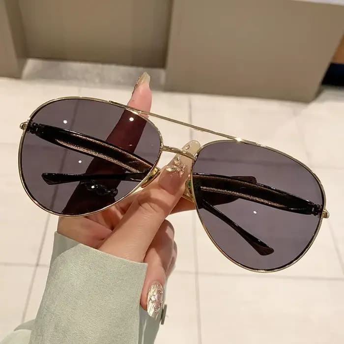 Lunettes de soleil ovales surdimensionnées pour femmes