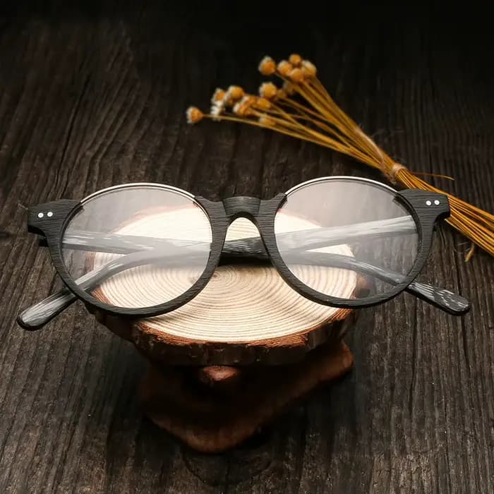 Lunettes de soleil en bois uni pour hommes et femmes